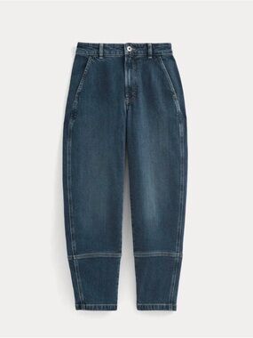 EVERLANE The Utility Barrel Jeans deep blue indigo Size 27